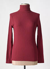 Pull col roulé rouge KANOPE pour femme seconde vue