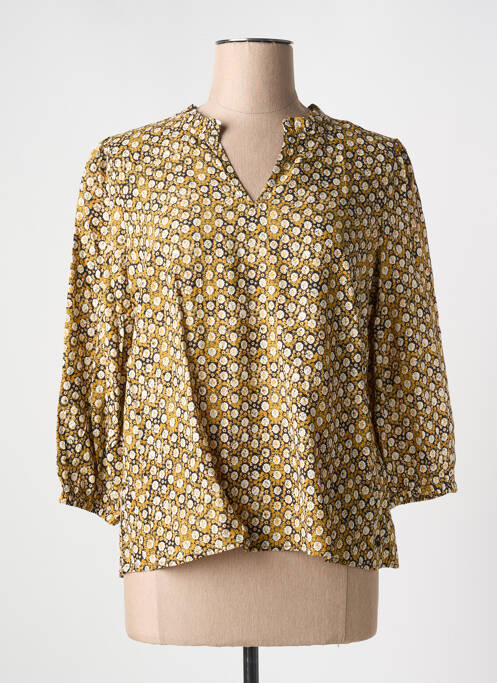 Blouse imprimé fleurs manches 3/4 jaune CREAM femme