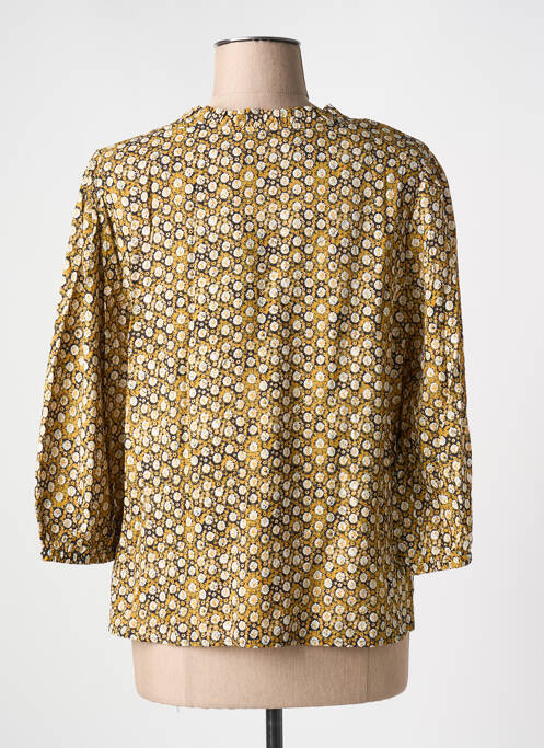 Blouse imprimé fleurs manches 3/4 jaune CREAM femme