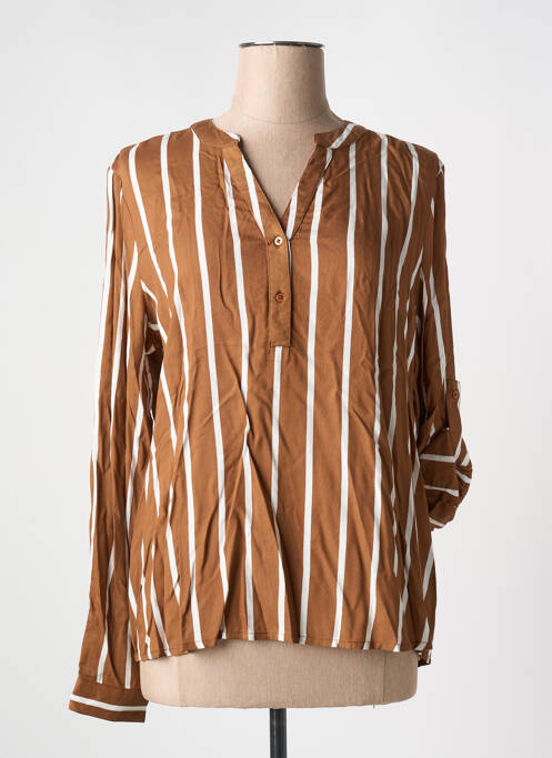 Blouse marron KAFFE pour femme