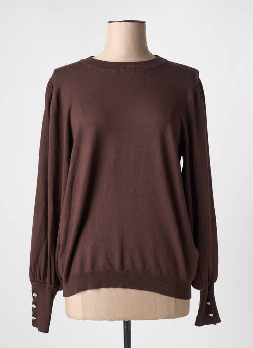 Pull marron KAFFE pour femme