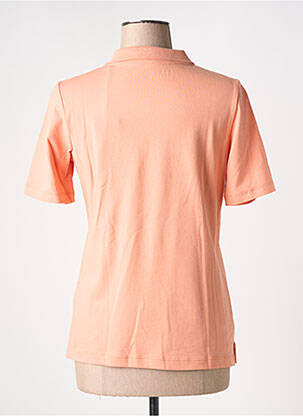 Polo stretch manches courtes orange TONI femme