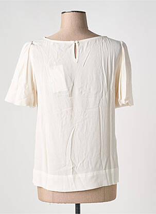 Blouse légère et transparente manches courtes beige SURKANA femme