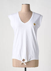 T-shirt blanc C'EST BEAU LA VIE pour femme seconde vue