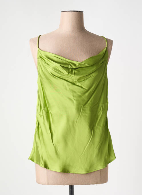 Top coupe cintrée fines bretelles vert SURKANA femme