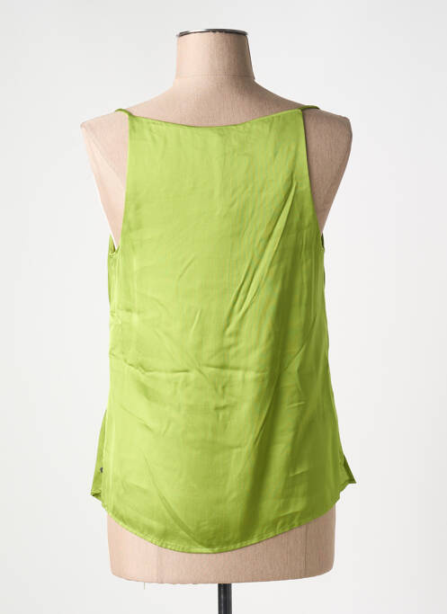 Top coupe cintrée fines bretelles vert SURKANA femme