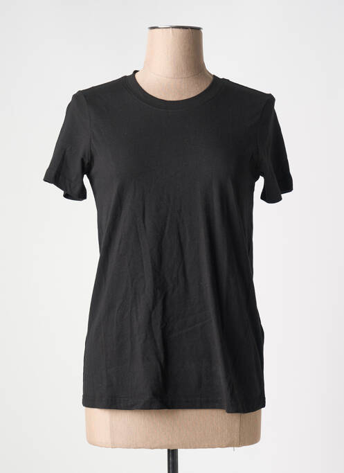 T-shirt noir KAFFE pour femme
