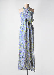 Robe longue imprimé fleurs sans manche bleu BLA-BLA femme