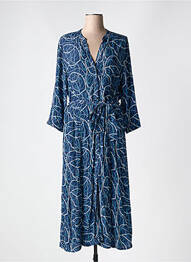 Robe longue manches longues manches longues bleu ANDAM femme
