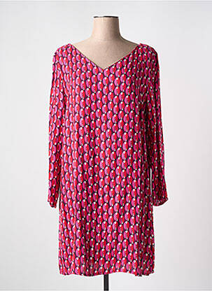 Robe courte manches longues manches longues rose SURKANA femme