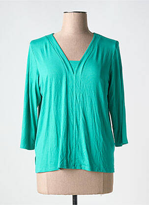 T-shirt manches 3/4 manches 3/4 vert CHATELET femme