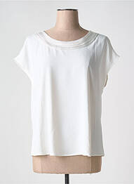 Top coupe fluide manches courtes blanc BARILOCHE femme