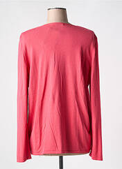 Gilet manches longues rose I.ODENA pour femme seconde vue