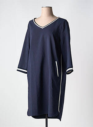 Robe mi-longue bleu C'EST BEAU LA VIE pour femme