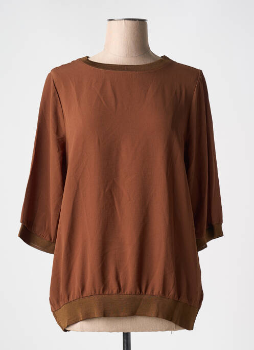 Blouse marron TONI pour femme
