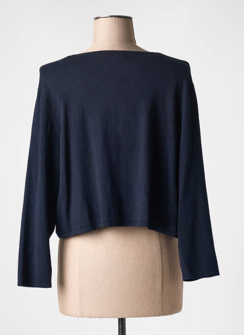 Gilet manches longues bleu NINA KALIO pour femme