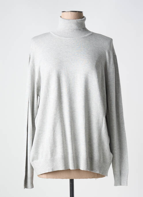 Pull col roulé gris CREAM femme