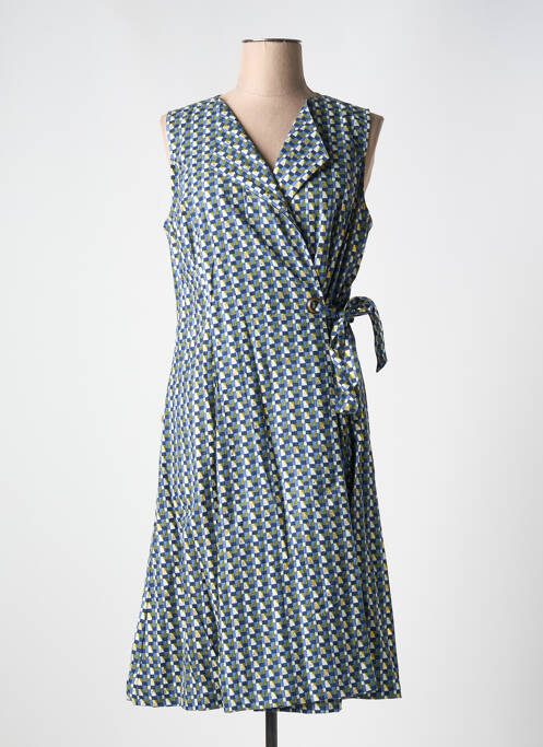 Robe mi-longue bleu BLA-BLA pour femme
