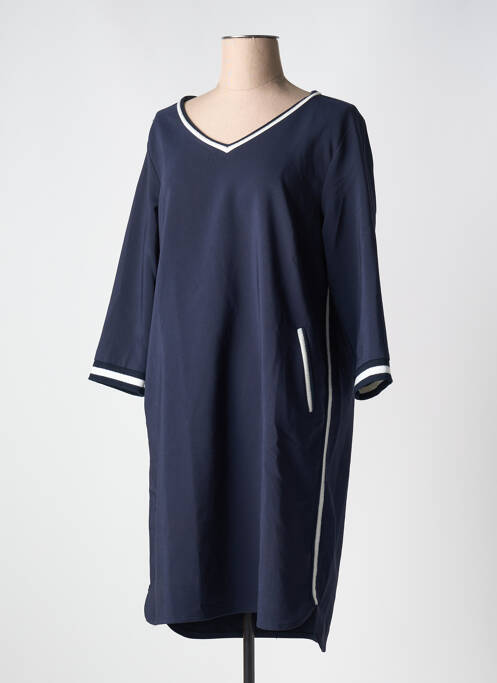 Robe mi-longue bleu C'EST BEAU LA VIE pour femme