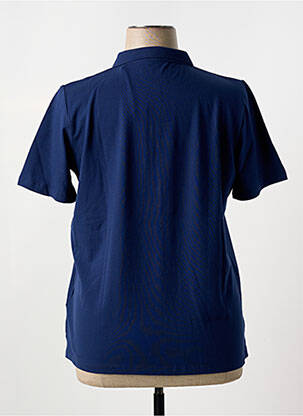 Polo stretch manches courtes bleu TONI femme