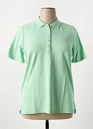 Polo stretch manches courtes vert TONI femme