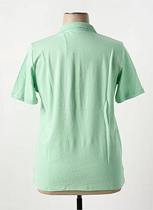 Polo stretch manches courtes vert TONI femme