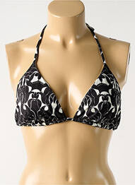 Haut de maillot de bain stretch haut triangles noir SURKANA femme
