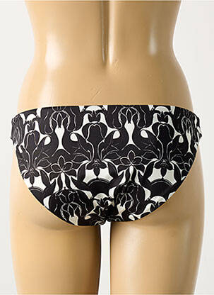 Bas de maillot de bain imprimé fantaisie culotte noir SURKANA femme