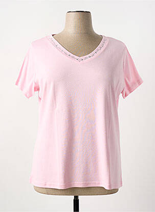 T-shirt rose I.ODENA pour femme