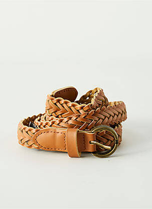 Ceinture effet matière satinée marron MOLLY BRACKEN femme
