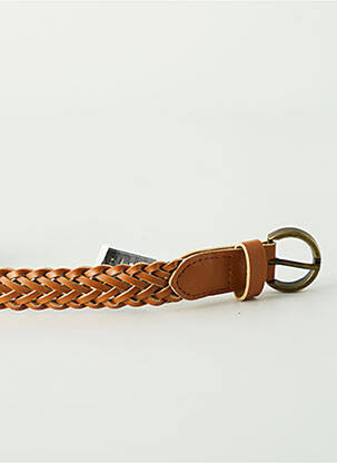 Ceinture effet matière satinée marron MOLLY BRACKEN femme