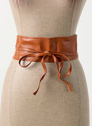Ceinture effet matière satinée marron MOLLY BRACKEN femme