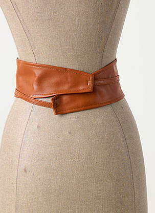 Ceinture effet matière satinée marron MOLLY BRACKEN femme