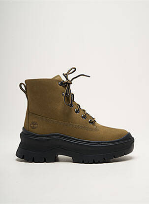 Baskets nubuck talon de 4 à 6cm vert TIMBERLAND femme