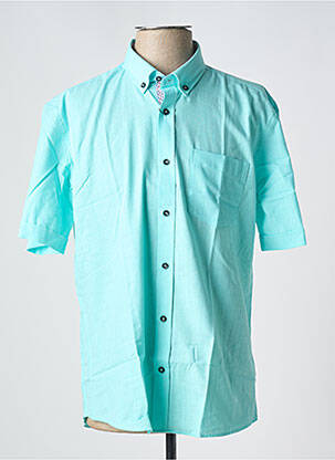 Chemise manches courtes poches bleu CAP 10 TEN homme