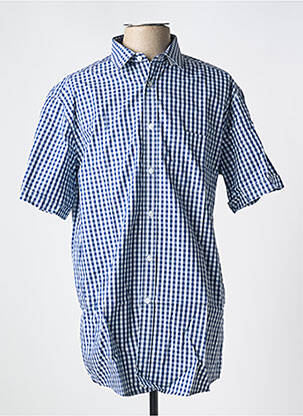 Chemise manches courtes poches bleu LOUIS VICTOR homme