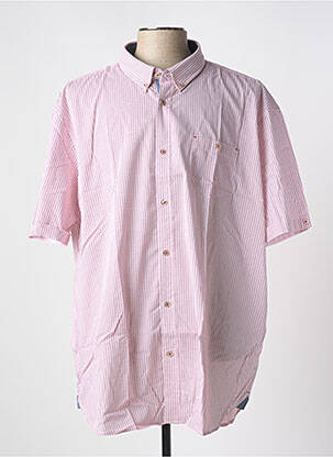 Chemise manches courtes poches rose COFOX homme