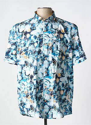 Chemise manches courtes bleu FOXX pour homme