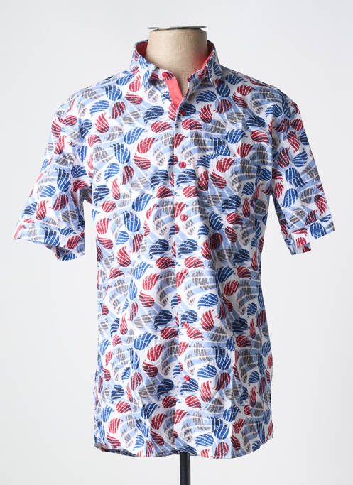 Chemise manches courtes bleu FOXX pour homme
