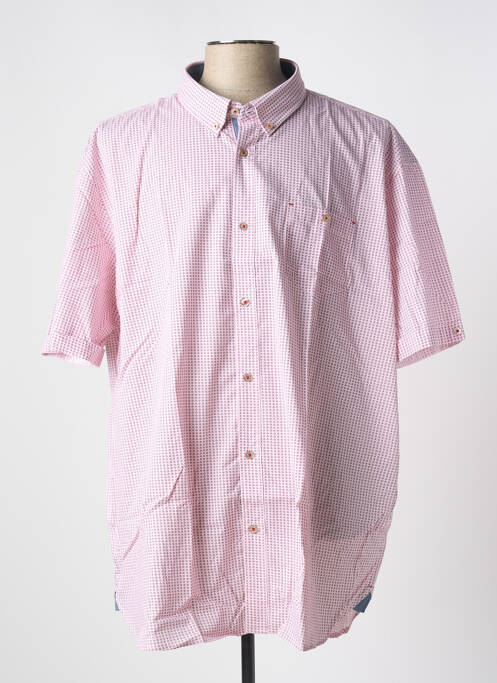 Chemise manches courtes rose COFOX pour homme