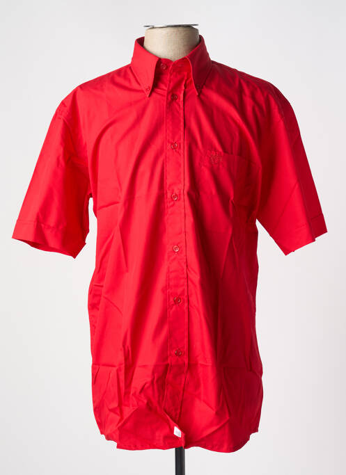 Chemise manches courtes rouge ARMORIAL pour homme