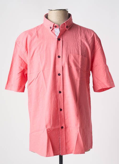 Chemise manches courtes rouge CAP 10 TEN pour homme