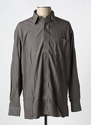 Chemise manches longues poches gris LORD'S homme