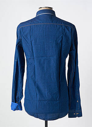 Chemise manches longues poches bleu FOXX homme