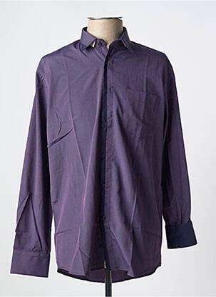 Chemise manches longues manches longues violet LOUIS VICTOR homme