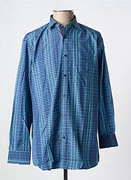 Chemise manches longues poches bleu LOUIS VICTOR homme