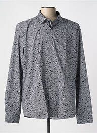 Chemise manches longues imprimé fantaisie noir CAPTEN homme