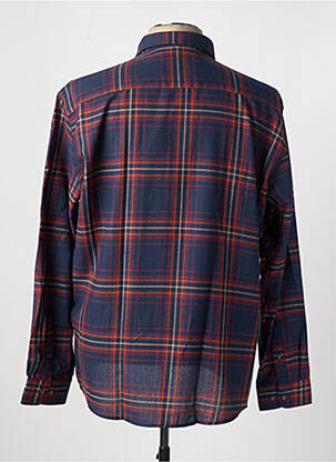 Chemise manches longues manches longues bleu CAPTEN homme