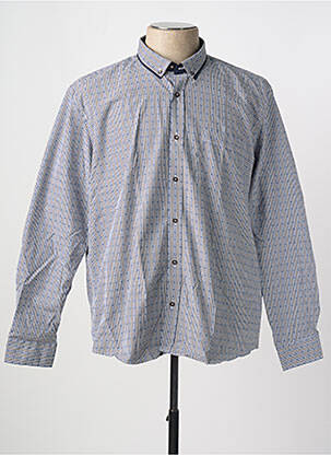 Chemise manches longues manches longues bleu CAP 10 TEN homme