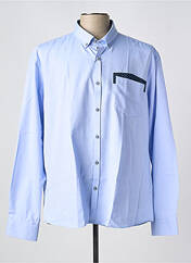 Chemise manches longues bleu CAP 10 TEN pour homme seconde vue